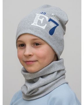 Комплект для мальчика шапка+снуд Е7