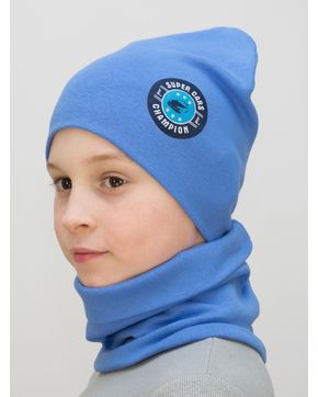 Комплект для мальчика шапка+снуд Champion (Цвет светло-синий)