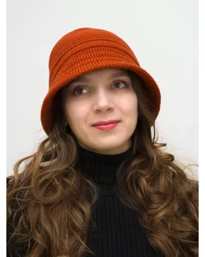 Шляпа женская весна-осень Bloom (Цвет темно-оранжевый)