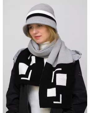 Комплект шляпа+шарф женский весна-осень Qadro (Цвет черный)