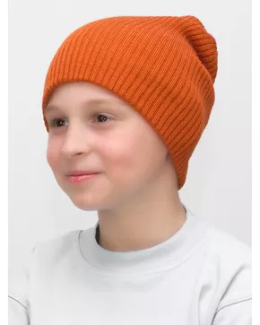 Шапка для мальчика весна-осень Ниса (Цвет оранжевый)