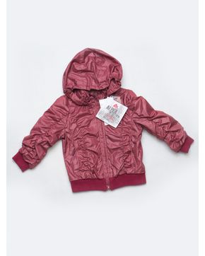 Куртка ветрозащитная утепленная для девочки бордовый