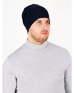 Шапка мужская Карл спорт (Цвет синий)