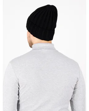 Шапка мужская весна-осень Мира (Цвет черный)